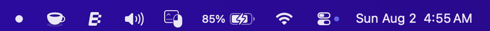The CtrlLeftClick icon in the macOS menu bar